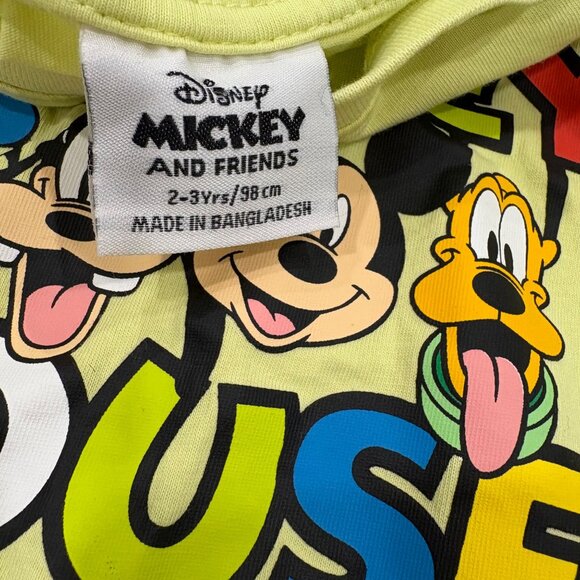 Disney Mickey Mouse & Friends #DisneyCrew Toddler T-Shirt 2-3Yrs 98CM Long Sleev - Picture 4 of 5